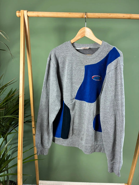 Vintage 90s Nike Rework Sweater Heren | L