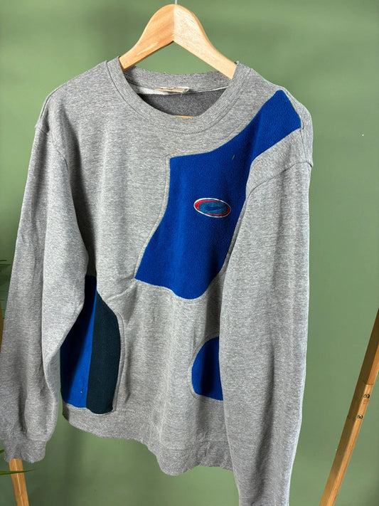 Vintage 90s Nike Rework Sweater Heren | L