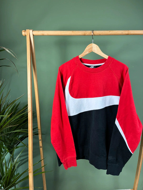 Vintage Nike Big Swoosh sweater maat XL