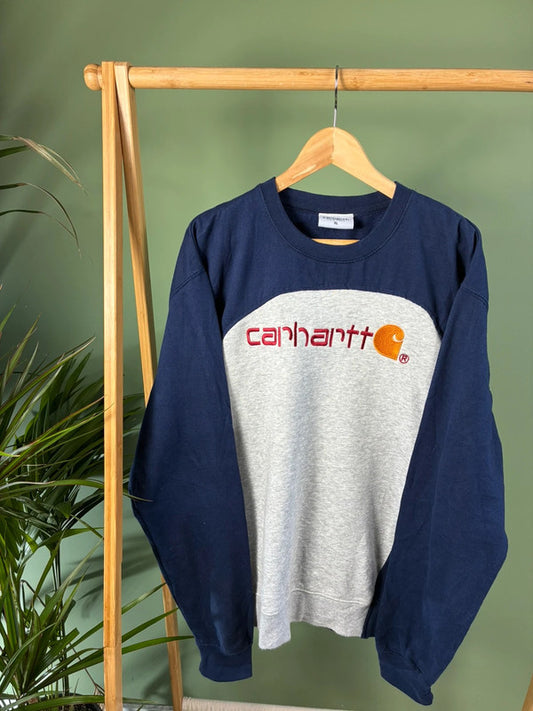 Vintage Carhartt rework sweater maat XL