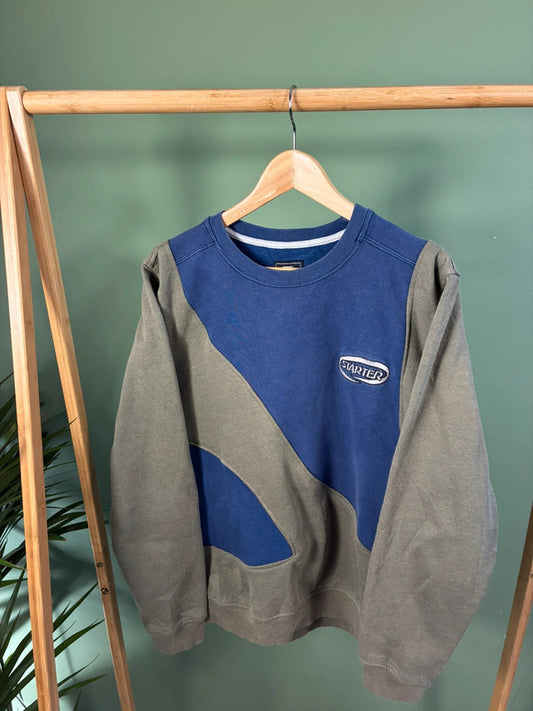 Vintage Starter rework sweater maat M