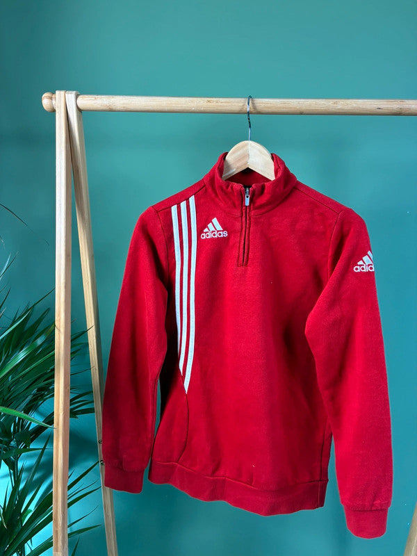 Vintage Adidas quarter zip sweatshirt maat S