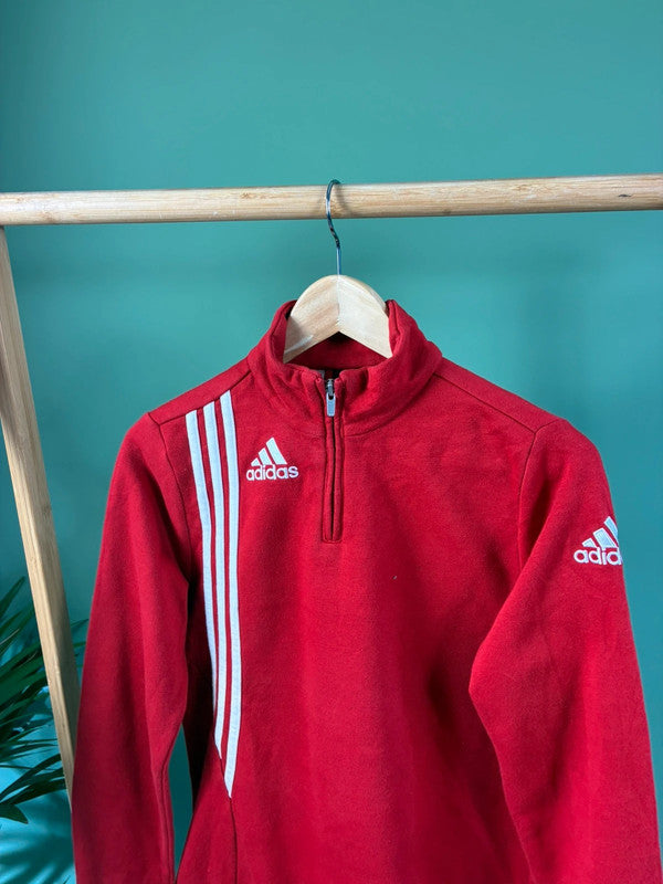 Vintage Adidas quarter zip sweatshirt maat S