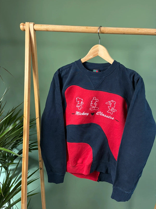 Disney Mickey Mouse Rework Sweater Dames | S