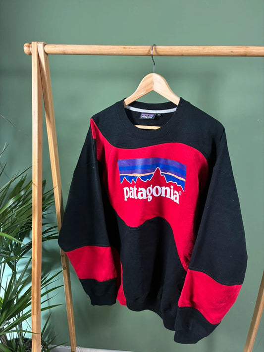 Vintage Patagonia logo rework sweater maat XL