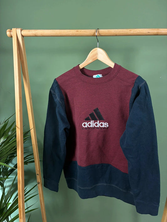 Vintage Adidas equipment rework sweater maat M