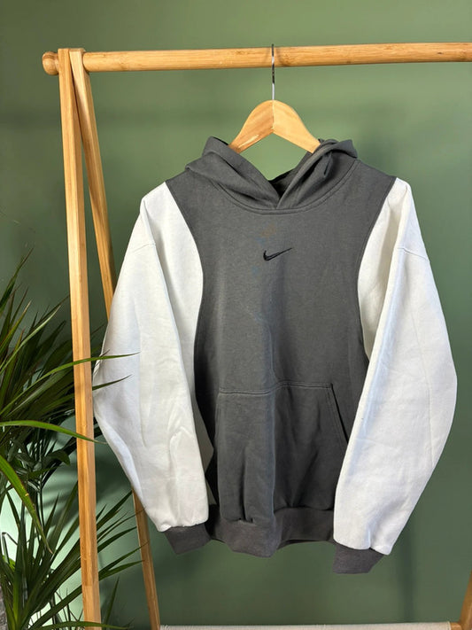 Vintage Nike center swoosh rework hoodie maat L