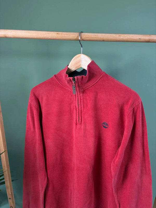 Vintage Timberland quarter zip sweatshirt maat M