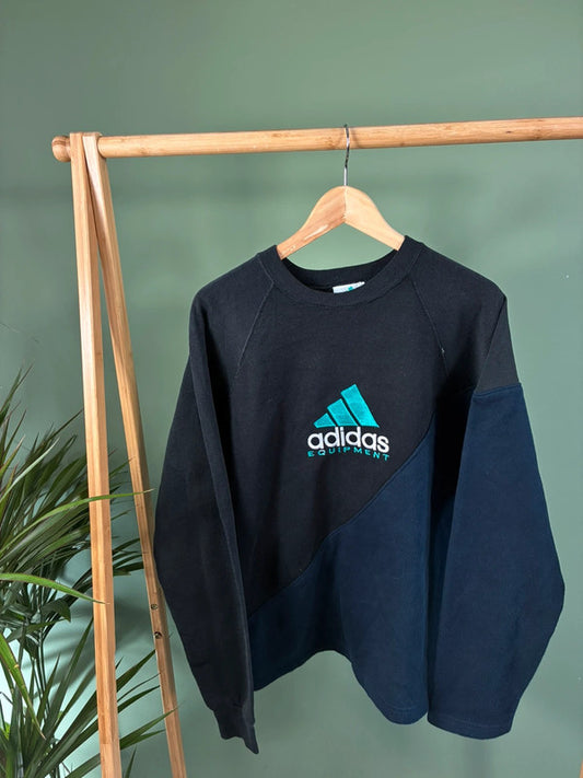 Vintage Adidas equipment rework sweater maat M