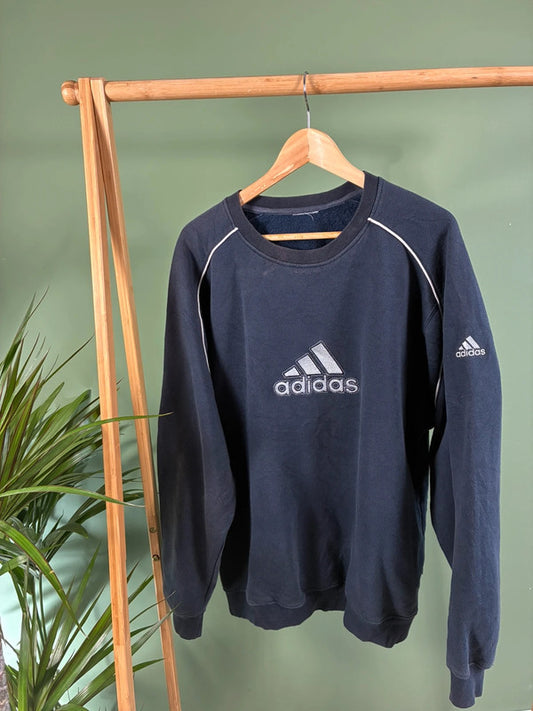 Adidas 90s Front Logo Sweater Heren | Maat XL