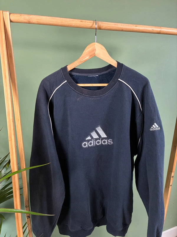 Vintage 90s front logo sweater maat XL