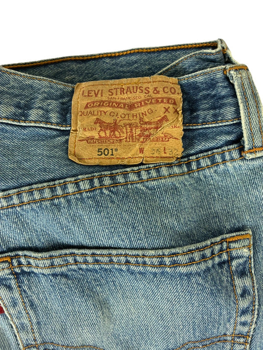 Levi's 501 Straight Jeans Heren | Blauw | Maat W36 L32