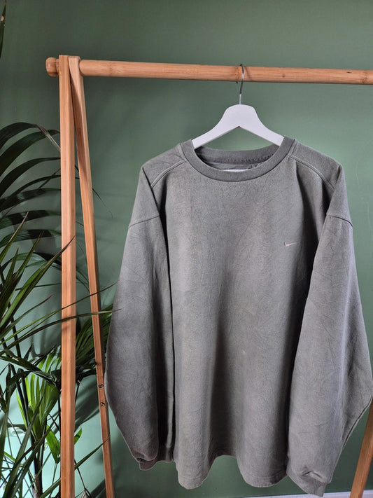 Nike Chest Swoosh Sweater Heren | Groen | Maat XL