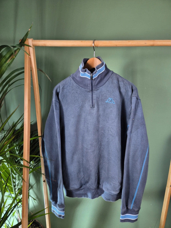 Vintage Kappa quarter zip sweatshirt maat L