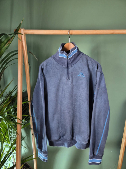 Kappa Quarter Zip Sweatshirt Heren | Maat L
