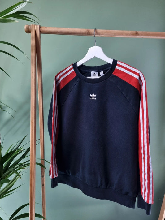 Adidas 3-Stripes Sweater Heren | Zwart | M