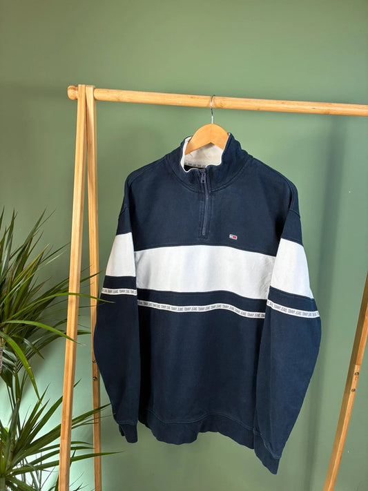 Tommy Hilfiger Quarter Zip Sweatshirt Heren | Maat S