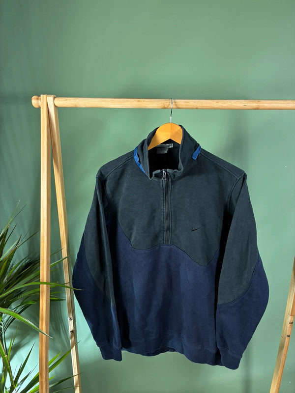 Vintage Nike swoosh quarter zip sweatshirt maat S