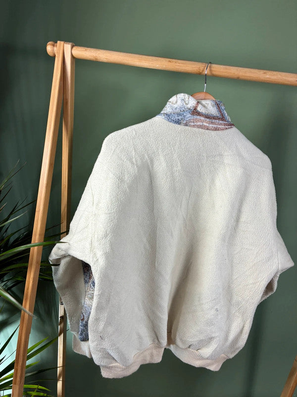 Vintage crazy fleece vest maat M