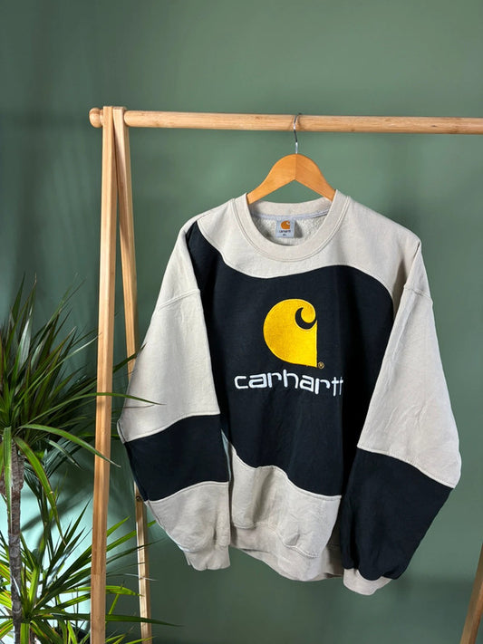 Carhartt Big Logo Rework Sweater Heren | XL