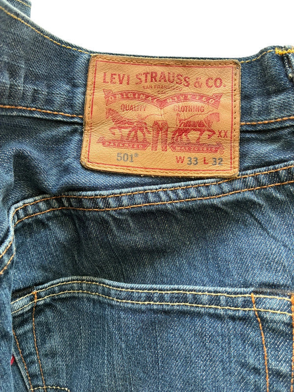 Levi's 501 Straight Jeans Heren | Blauw | Maat W33 L32