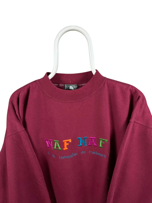Vintage Naf Naf sweater maat L Rood