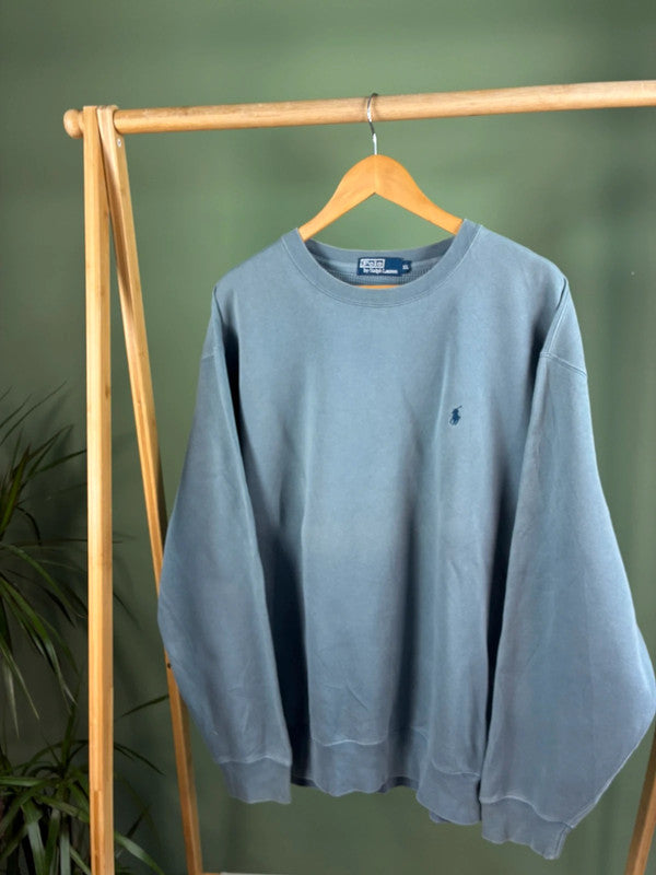 Ralph Lauren Chest Logo Sweater Heren | Blauw | Maat XXL