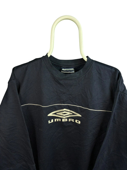 Vintage Umbro 90s front logo sweater maat L