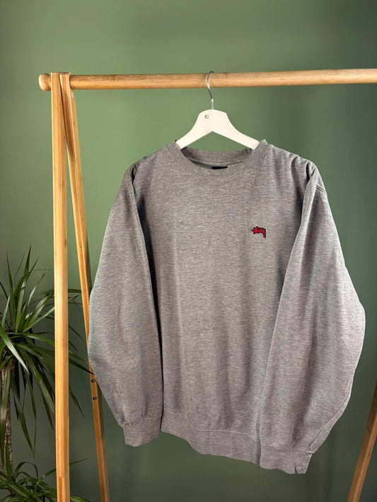 Stüssy Y2K Made in USA Sweater Heren | Grijs | Maat XL