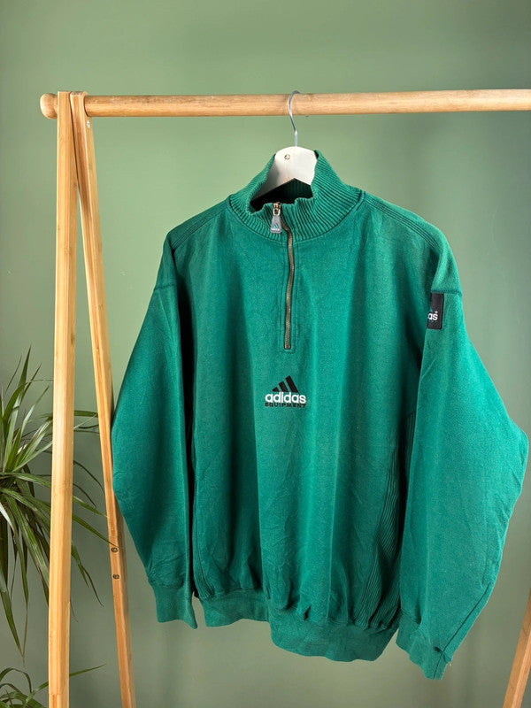 Adidas RARE 90s Quarter Zip Sweatshirt Heren | Groen | Maat M