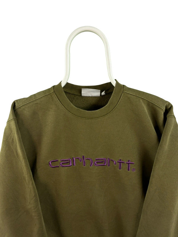 Carhartt Spell Out Sweater Heren | Groen | Maat S