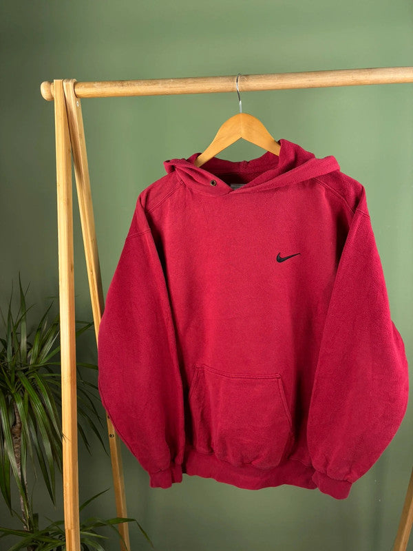Nike 90s Chest Swoosh Hoodie Heren | Rood | Maat S