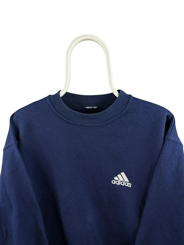 Adidas 90s Chest Logo Sweater Heren | Blauw | Maat L