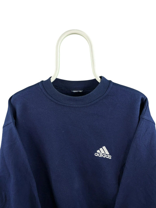 Adidas 90s Chest Logo Sweater Heren | Blauw | Maat L