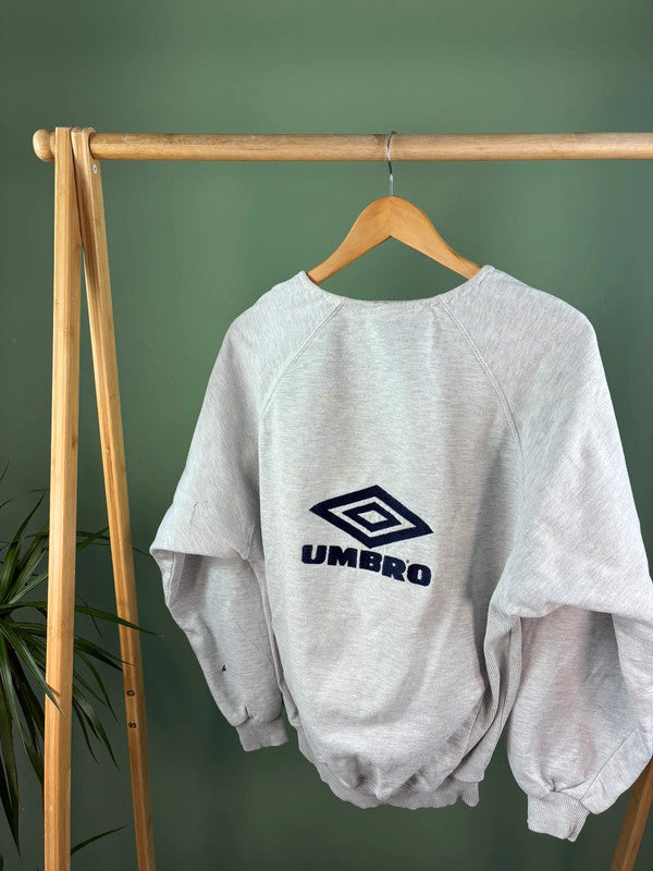 Umbro 90s Logo Sweater Dames | Grijs | Maat M