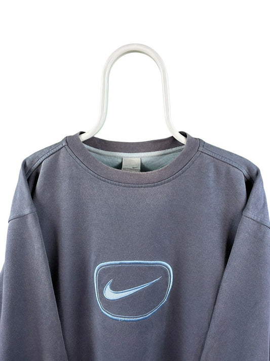Nike Swoosh Oversized Sweater Heren | Blauw | Maat XL