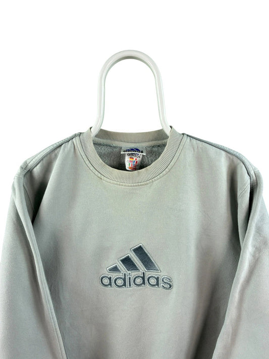 Adidas 90s Front Logo Sweater Heren | Blauw | Maat S