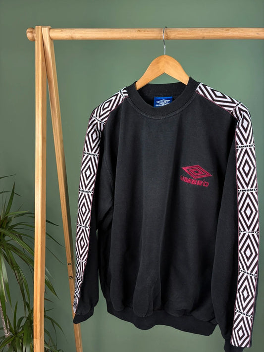 Umbro 90s Sweater Heren | Zwart | Maat XL