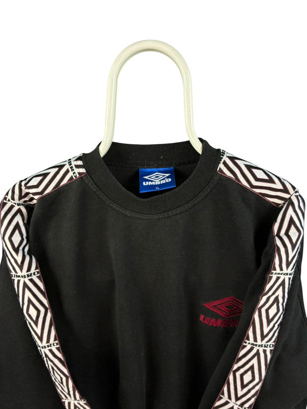 Vintage UMBRO 90s sweater maat XL zwart heren