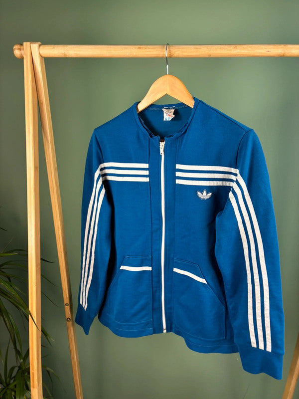 Vintage 90s zipper maat M blauw dames