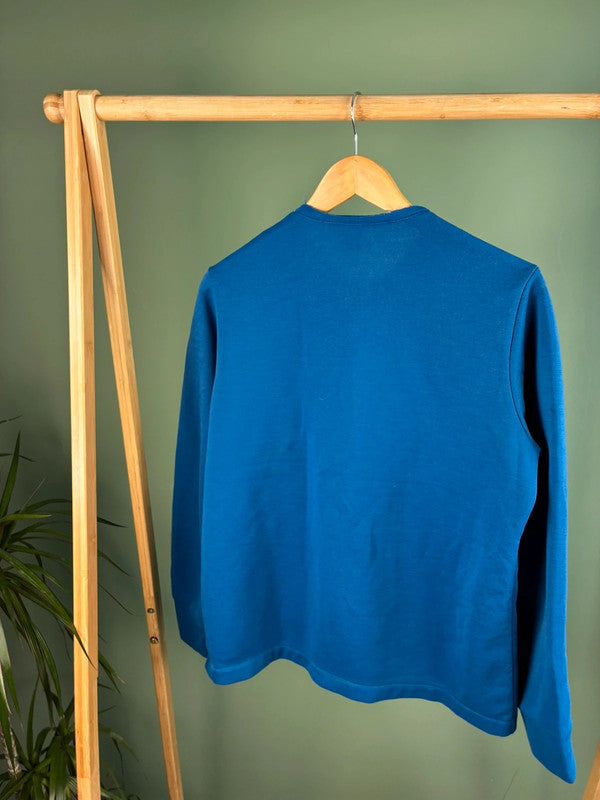 Vintage 90s zipper maat M blauw dames