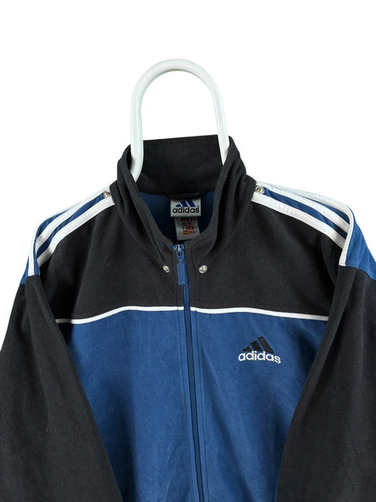 Vintage Adidas 90s track jacket maat S blauw heren