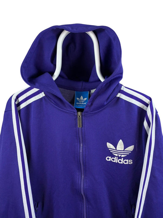 Adidas hoodie met rits maat M paars