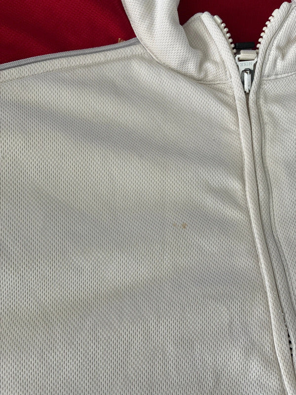 Vintage Nike track Jack maat XL wit heren
