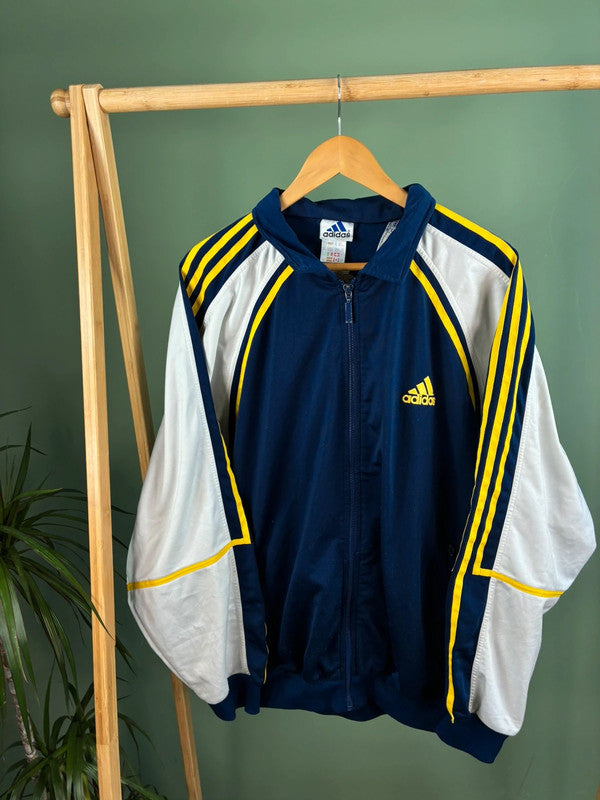 Vintage Adidas 90s track Jack maat L blauw heren