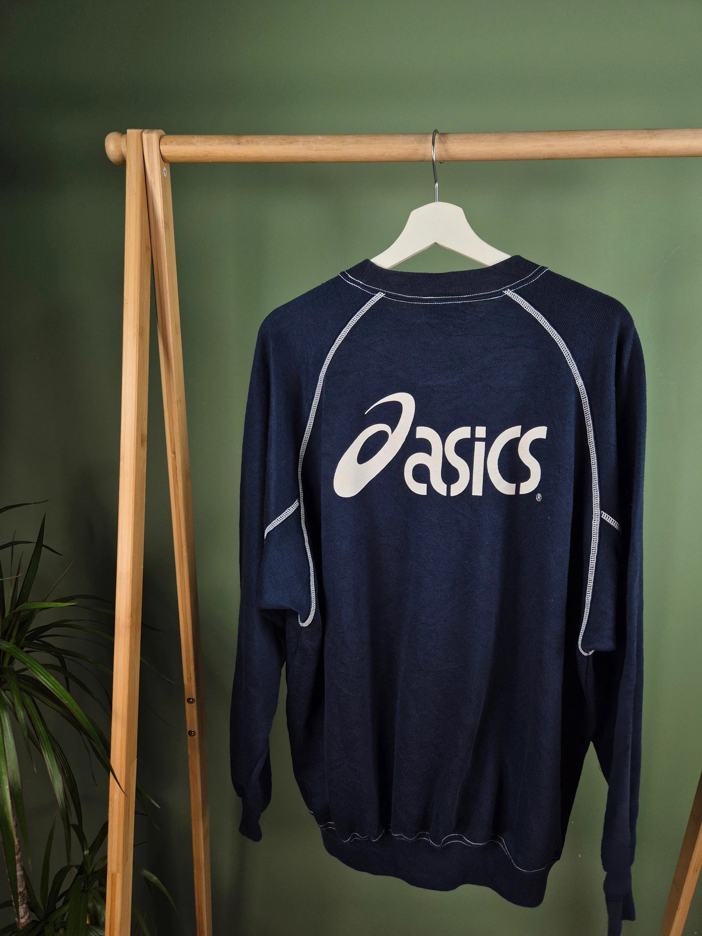 Asics Sweater Heren | Blauw | Maat XXL