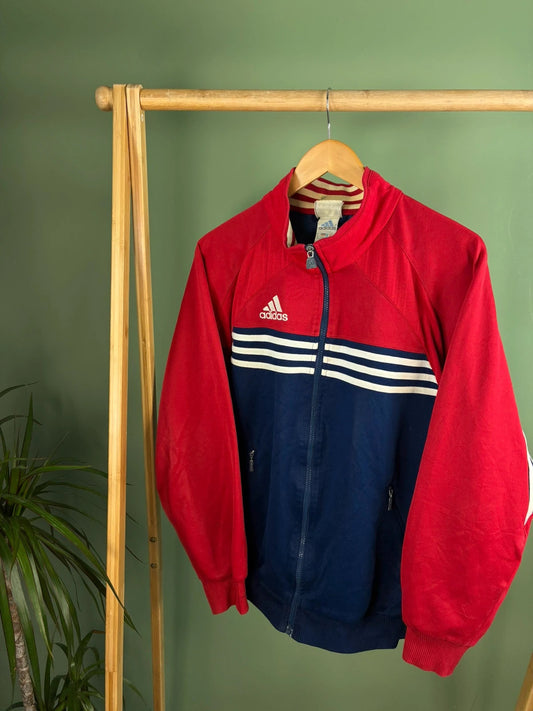 Vintage Adidas 90s track Jack maat M blauw heren