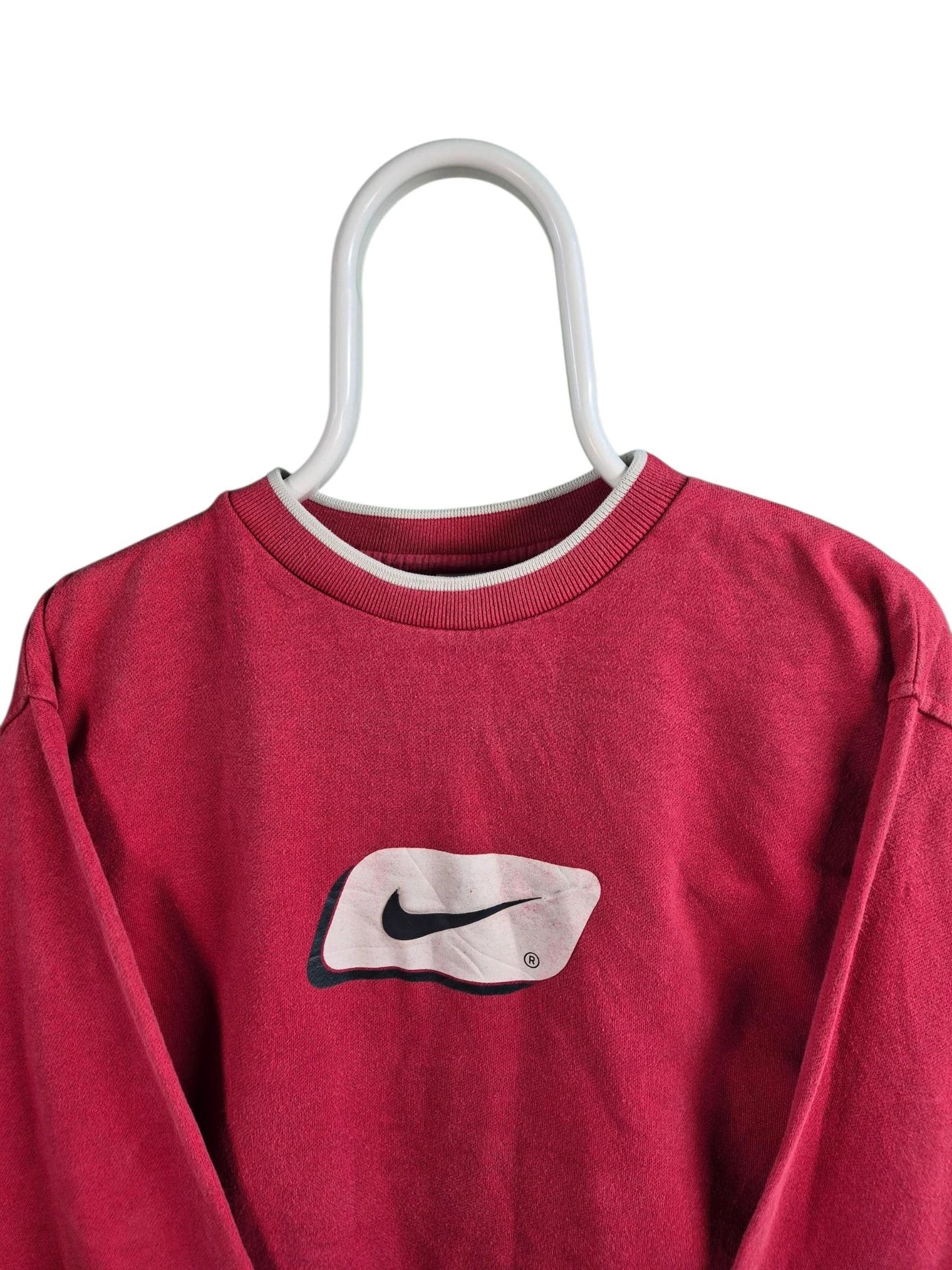 NIKE swoosh sweater L rood dames