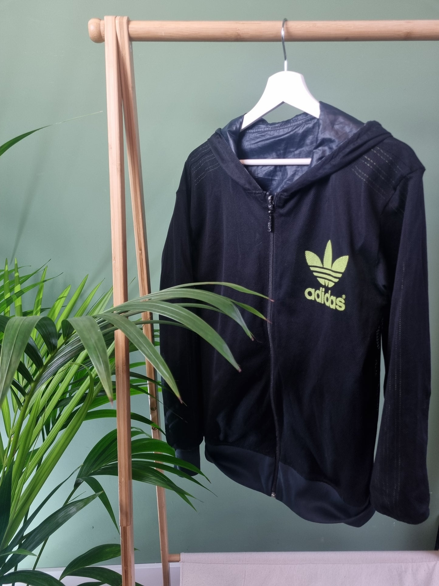 Adidas reversibel hoodie met rits maat M