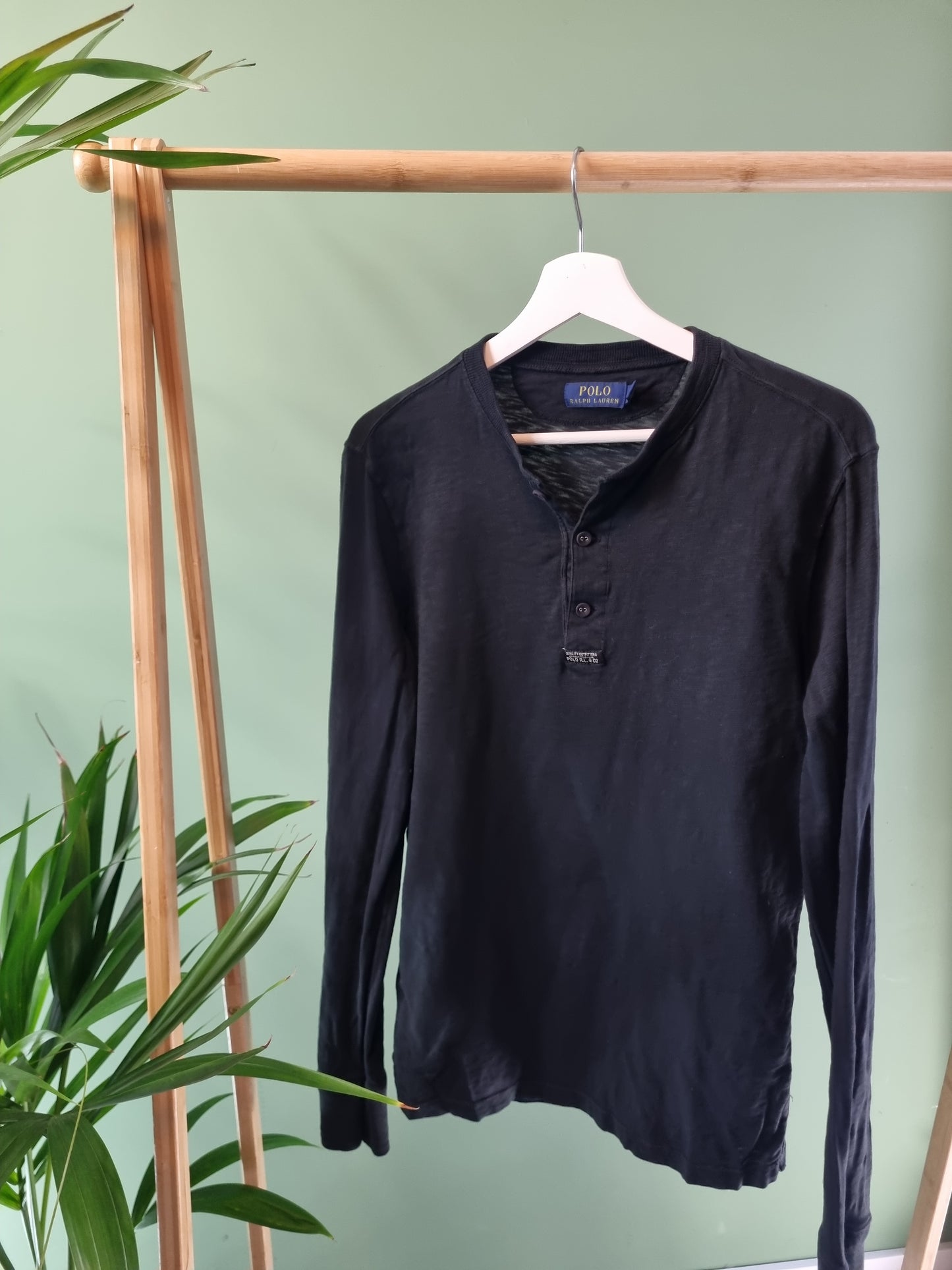 Ralph Lauren granddad long sleeve tee maat M